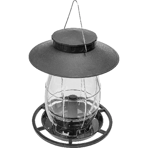 Plastic bird feeder - 21x21x27 cm, black - 2 ['bird feeder', ' feeding birds in winter', ' feeding birds']