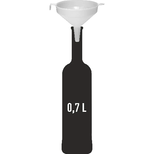 Plastic funnel Ø10 cm - 2 ['funnel for bottles', ' funnel for wine', ' funnel for juice', ' round funnel', ' plastic funnel', ' good funnel', ' funnel from plastic', ' funnel for liquids', ' funnel for bottling', ' juice transfer', ' wine transfer', ' bottling', ' white funnel']