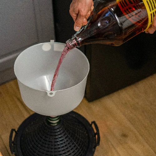 Plastic funnel Ø25 for demijohns, high edge - 5 ['wine funnel', ' demijohn funnel', ' wine demijohn funnel', ' all-purpose funnel', ' for wine filtration', ' wine-making accessories']