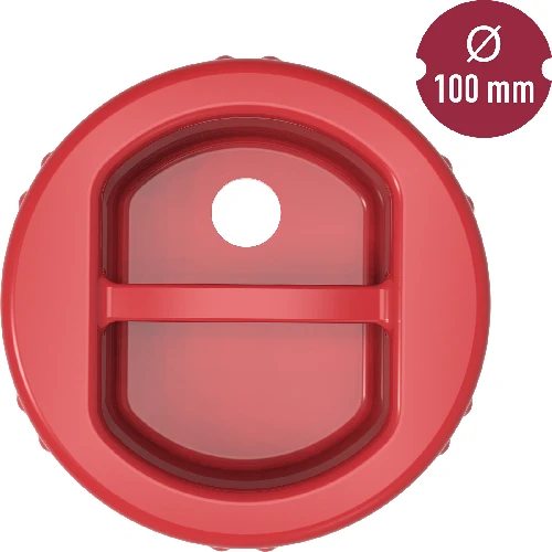 Plastic twist-off lid Ø100 with an opening and stopper - 3 ['plastic lid', ' jar lid', ' demijohn lid', ' lid with stopper', ' lid for fermenting', ' stopper for fermenting', ' tight lid', ' Ø100 lid', ' lid with a handle']