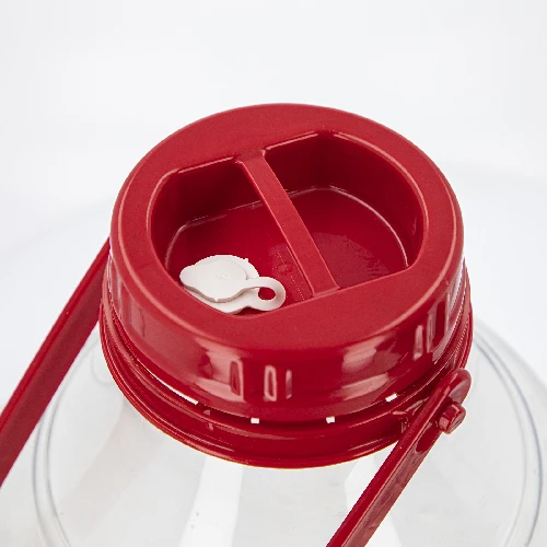 Plastic twist-off lid Ø100 with an opening and stopper - 6 ['plastic lid', ' jar lid', ' demijohn lid', ' lid with stopper', ' lid for fermenting', ' stopper for fermenting', ' tight lid', ' Ø100 lid', ' lid with a handle']