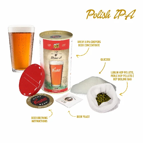 Polish IPA beer kit, 20 L - 2 ['IPA beer', ' pale beer', ' home brewed beer', ' how to make beer', ' brew kit', ' brewkit beer', ' coopers beer']