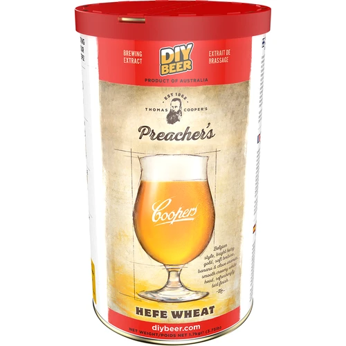 Preacher's Hefe Wheat Coopers beer concentrate 1,7kg for 23l of beer