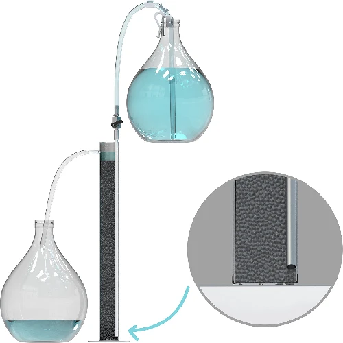 Premium filtration column - 11 ['filtration column', ' filtration column for moonshine', ' filtration column employing activated carbon', ' stainless steel filtration column', ' distillation equipment', ' distillation', ' alcohol distilling', ' alcohol distilling kit', ' distillate carbon filtration kit', ' filtration tube', ' silicone hose']