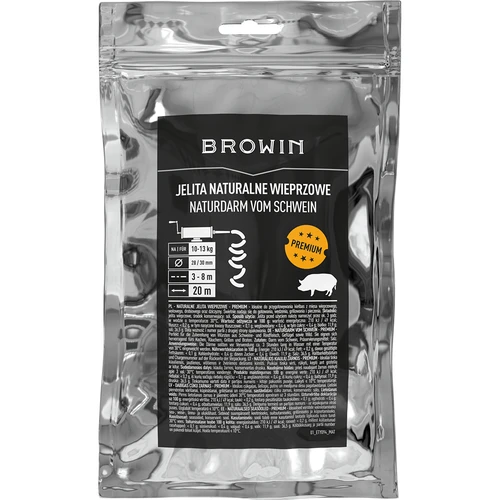 Premium hog casings 28/30mm, 3-8 m, 20 m  - 1 ['for homemade sausage', ' casings for white sausage', ' do it yourself', ' homemade sausage', ' premium casings', ' homemade products', ' natural casings in sections', ' making sausage', ' how to make sausage', " let's make sausage"]