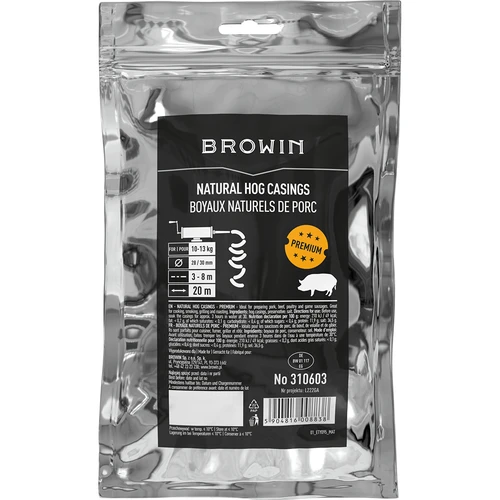 Premium hog casings 28/30mm, 3-8 m, 20 m - 2 ['for homemade sausage', ' casings for white sausage', ' do it yourself', ' homemade sausage', ' premium casings', ' homemade products', ' natural casings in sections', ' making sausage', ' how to make sausage', " let's make sausage"]