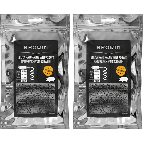 Premium pork casings 28/30mm, 3-8m, 20 m, 2 packs  - 1 ['for homemade sausage', ' intestines for white sausage', ' do it yourself', ' homemade sausage', ' premium intestines', ' homemade products', ' natural intestines in sections', ' sausage making', ' how to make sausage', ' we make sausage']