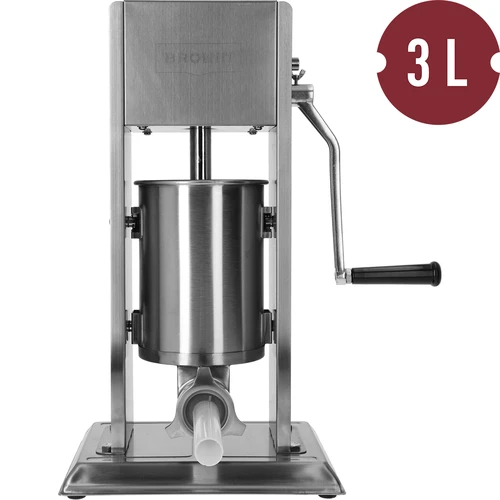 Premium vertical stuffer, 3 L - 4 ['sausage stuffer', ' vertical sausage stuffer', ' best sausage stuffer', ' sausage machine', ' sausage making machine', ' sausage making machine', ' sausage making set', ' sausage filler', ' filler for sausages', ' sausage stuffer', ' vertical filler', ' funnels for sausage stuffers', ' innovative sausage stuffer', ' stuffer for 3 L', ' home production of sausages', ' household sausage stuffer']