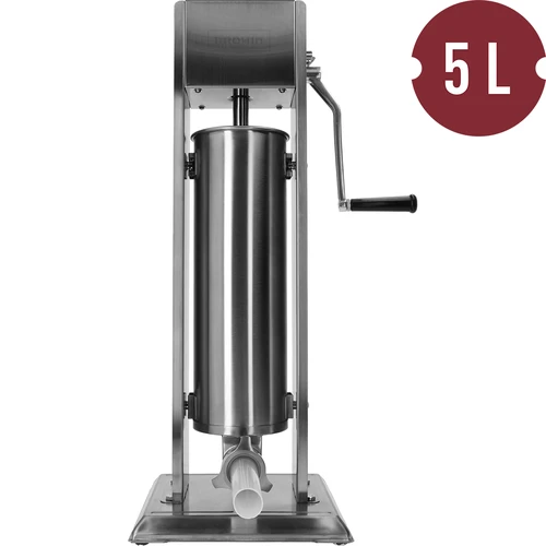 Premium vertical stuffer, 5 L - 4 ['sausage stuffer', ' vertical sausage stuffer', ' best sausage stuffer', ' sausage machine', ' sausage making machine', ' sausage making machine', ' sausage making set', ' sausage filler', ' filler for sausages', ' sausage stuffer', ' vertical filler', ' funnels for sausage stuffers', ' innovative sausage stuffer', ' stuffer for 5 L', ' home production of sausages', ' household sausage stuffer']