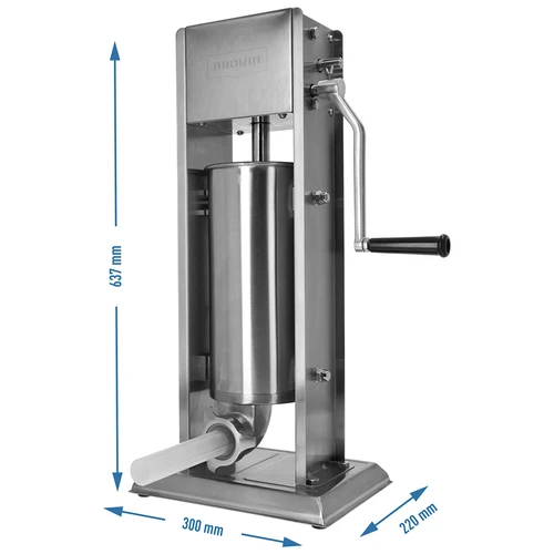 Premium vertical stuffer, 5 L - 12 ['sausage stuffer', ' vertical sausage stuffer', ' best sausage stuffer', ' sausage machine', ' sausage making machine', ' sausage making machine', ' sausage making set', ' sausage filler', ' filler for sausages', ' sausage stuffer', ' vertical filler', ' funnels for sausage stuffers', ' innovative sausage stuffer', ' stuffer for 5 L', ' home production of sausages', ' household sausage stuffer']