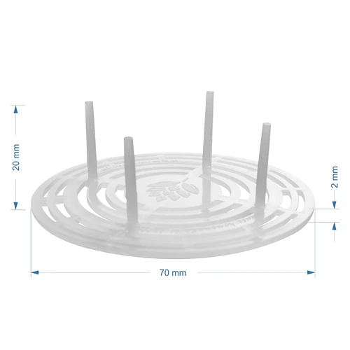 Pressing element - strainer for preserves, brine pickles and vinegar - Ø 82-66 - 2 ['jar filler', ' jar insert', ' preserving press', ' preserving insert', ' jar press', ' marinated mushrooms', ' mushrooms in vinegar', ' jar pusher plate']