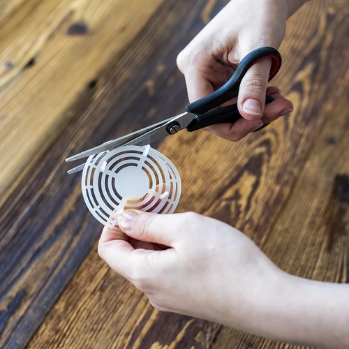 Pressing element - strainer for preserves, brine pickles and vinegar - Ø 82-66 - 6 ['jar filler', ' jar insert', ' preserving press', ' preserving insert', ' jar press', ' marinated mushrooms', ' mushrooms in vinegar', ' jar pusher plate']