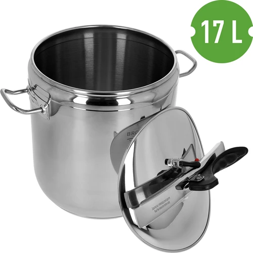 Pressure cooker - 17 L - 4 ['pressure cooker', ' pressure-cooking', ' stainless-steel cooker', ' pressure cooker for induction cooktop', ' pressure cooker dishes', ' healthy meals', ' for a gift', ' modern cooking', ' fast cooking', ' must have in the kitchen', ' professional cooking', ' fast and healthy cooking', ' ideal pot', ' why you should have a pressure cooker', ' advantages of a pressure cooker', ' 17 litre pot']