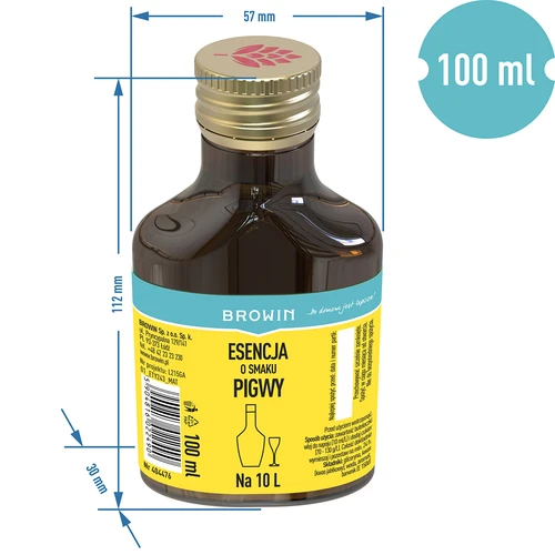 Quince-flavoured essence - 100 ml for 10L - 6 ['flavour essence', ' quince essence', ' quince flavour essence', ' essences for alcohol', ' flavourings for alcohol', ' essences for moonshine', ' moonshine essences', ' flavourings', ' flavouring', ' quince flavouring', ' flavour essence 100ml', ' flavour essence for 10L']