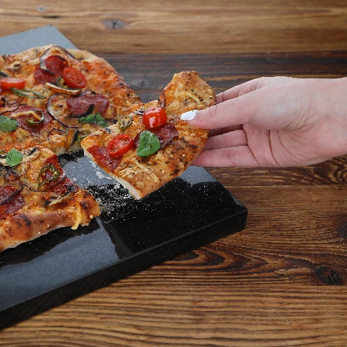 Rectangular granite pizza stone, 37 x 35 cm - 9 ['for baking pizza', ' granite pizza stone', ' granite stone', ' granite stone for pizza', ' pizza stone', ' stone for baking', ' stone for grilling', ' grilling stone', ' Italian pizza', ' homemade pizza', ' best pizza', ' pizza like from a stone oven', ' for baking bread', ' gift idea', ' rectangular baking stone', ' rectangular pizza stone', ' stone for serving pizza', ' for baking bread rolls']