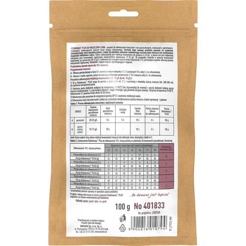 Redukwas® Plus - acidity regulator - 2 ['acidity reduction', ' calcium carbonate', ' must and wine deacidification', ' reduction of acidity of must and wine', ' for wine', ' homemade wine', ' acidity lowering', ' acidity reduction', ' sour fruit wines', ' currant wine', ' gooseberry wine', ' raspberry wine', ' blackberry wine', ' how to make tasty fruit wine', ' reducing acid in wine', ' agents for wine', ' acidity in oenology', ' balanced acidity', ' mineral deacidification']