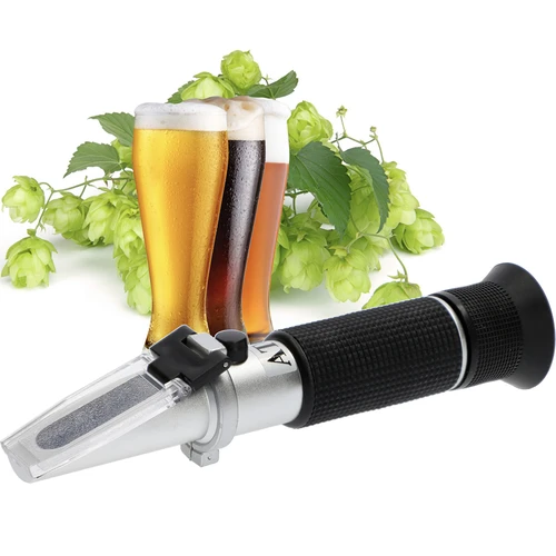 Refractometer for beer - 3 ['for measuring sugar content in beer wort', ' measuring sugar concentration in beer wort', ' measuring sugar concentration', ' measuring specific gravity of beer wort', ' for beer', ' for beer wort', ' refractometer', ' beer making', ' measuring devices for beer', ' simple measurement of sugar concentration', ' sugar in beer wort', ' specific gravity', ' how to measure SG of beer wort', ' specific gravity of beer', ' home brewing of beer']