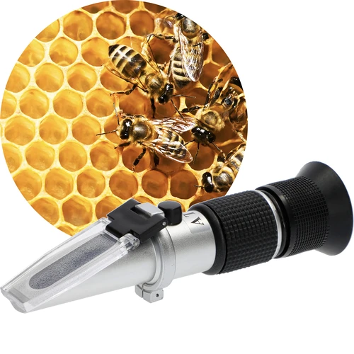 Refractometer for mead - 3 ['for measuring sugar content in honey solution', ' measuring sugar content in honey solution', ' for mead', ' for honey solution', ' refractometer', ' production of mead', ' measuring devices for mead', ' simple measurement of sugar concentration', ' sugar in honey solution', ' home production of wine and mead']