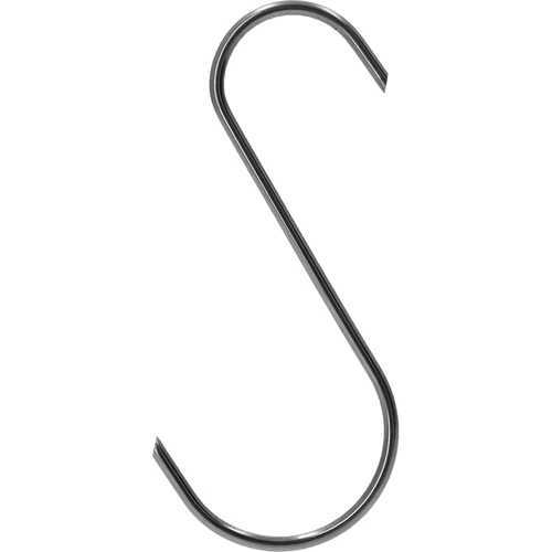 S-shaped hooks for smoking - 150 mm, fi 4 mm, 5 pcs. - 4 ['hook for smoking', ' hook for smoking meat', ' hook for smoking processed meat', ' hook for processed meat', ' smoking hooks', ' stainless hooks', ' S-shaped smoking hooks', ' hook set', ' hooks for smoker', ' hooks for meat drying', ' hooks for cheese', ' classic hooks', ' hooks with ends cut at an angle']