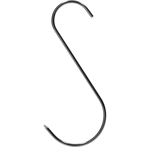 S-shaped hooks for smoking, sharpened - 150 mm, Ø 3 mm, 15 pcs - 4 ['hook for smoking', ' hook for smoking meat', ' hook for smoking processed meat', ' hook for processed meat', ' smoking hooks', ' stainless hooks', ' S-shaped smoking hooks', ' hook set', ' hooks for smoker', ' hooks for meat drying', ' hooks for cheese', ' classic hooks', ' hooks with conical tip']