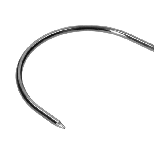 S-shaped hooks for smoking, sharpened - 150 mm, Ø 3 mm, 15 pcs - 5 ['hook for smoking', ' hook for smoking meat', ' hook for smoking processed meat', ' hook for processed meat', ' smoking hooks', ' stainless hooks', ' S-shaped smoking hooks', ' hook set', ' hooks for smoker', ' hooks for meat drying', ' hooks for cheese', ' classic hooks', ' hooks with conical tip']