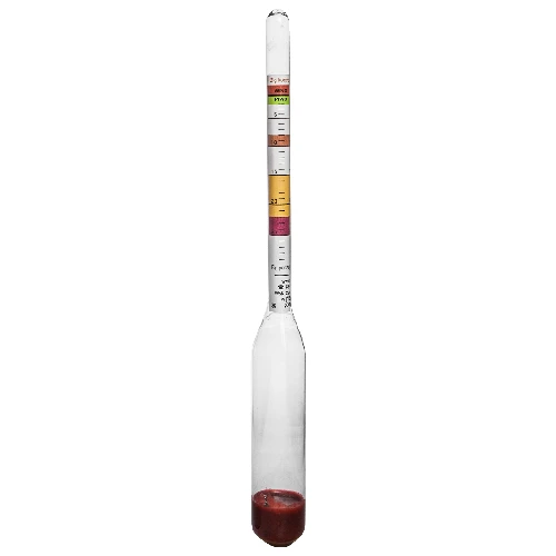 Saccharometer - hydrometer with sugar content scale - 2 ['saccharometer for wine', ' measurement of sugar in wine', ' sugar level', ' sugar level indicator', ' sugar concentration', ' sugar concentration in must', ' sugar concentration in beer wort ']