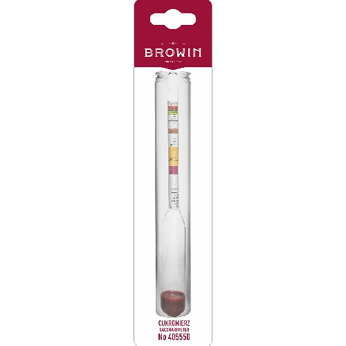 Saccharometer - hydrometer with sugar content scale - 5 ['saccharometer for wine', ' measurement of sugar in wine', ' sugar level', ' sugar level indicator', ' sugar concentration', ' sugar concentration in must', ' sugar concentration in beer wort ']