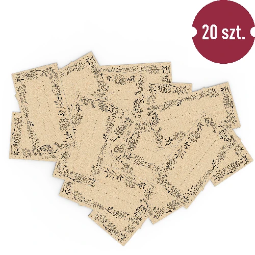 Self-adhesive labels, eco, 85/45 mm - 3 ['labels', ' labels for preserves', ' labels for seasonings', ' bottle labels', ' self-adhesive labels', ' wine labels', ' jar labels', ' small jar labels', ' notebook labels', ' box labels', ' container labels', ' gift labels']