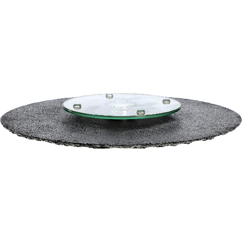 Shale stone rotating platter Ø 30 cm - 6 ['serving board', ' kit for serving on a rotating platter', ' boards for serving cheese', ' cold cuts and snacks', ' board for serving', ' rotating board', ' rotating tray', ' tray for serving', ' stone for serving', ' shale stone for sushi', ' sushi board', ' finger food board', ' serving tray', ' serving board']