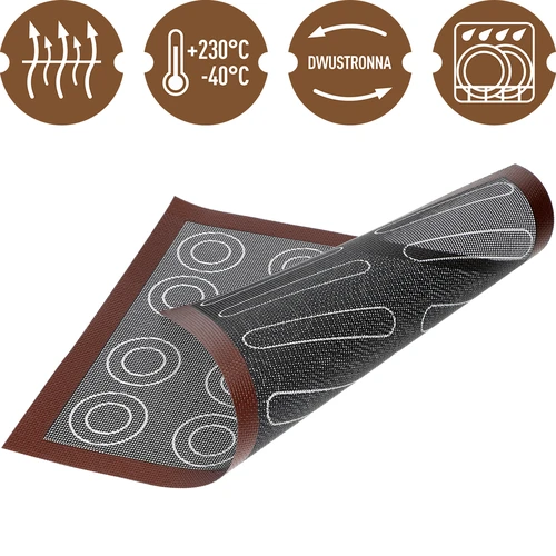 Silicone baking mat - 4 ['baking mat', ' oven mat', ' baking on silicone mat', ' silicone mat', ' best for baking', ' modern baking', ' baking accessories', ' baking in the oven', ' secrets of successful baking', ' gift idea', ' kitchen accessories', ' stencilled mats', ' baking mats']