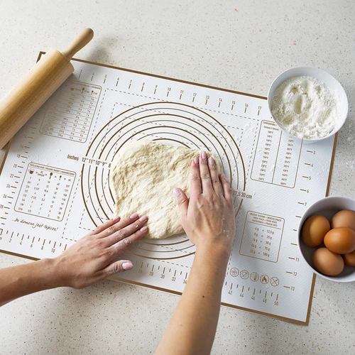 Silicone mat - printed pastry board: templates and cooking calculator - 7 ['baking mat', ' oven mat', ' baking on silicone mat', ' silicone mat', ' best for baking', ' modern baking', ' baking accessories', ' baking in the oven', ' secrets of successful baking', ' gift idea', ' kitchen accessories', ' stencilled mats', ' baking mats', ' mat with calculator', ' silicone pastry board']