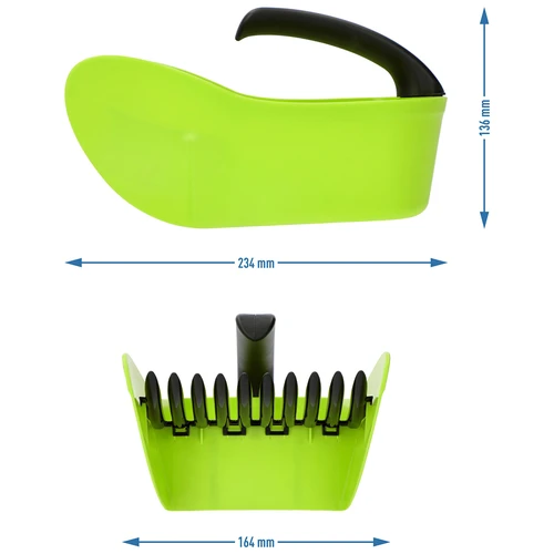 Small fruit picker - green, plastic - 9 ['small fruit picker', ' device for picking small fruit', ' fruit comb', ' fruit shrub picker', ' berry and blueberry picker', ' currant picker', ' chokeberry picker', ' small fruit picking', ' blueberry and bilberry picking', ' tools for gardening', ' gardening tools', ' practical tools for picking fruit', '  picking of small fruit', ' garden accessories']