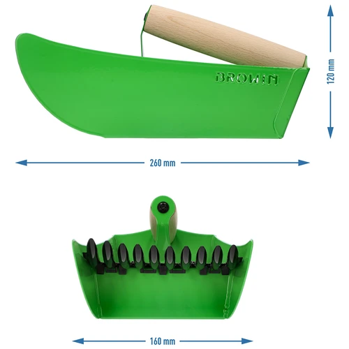 Small fruit picker, metal green - 9 ['small fruit picker', ' device for picking small fruit', ' fruit comb', ' fruit shrub picker', ' berry and blueberry picker', ' currant picker', ' chokeberry picker', ' small fruit picking', ' blueberry and bilberry picking', ' tools for gardening', ' gardening tools', ' practical tools for picking fruit', '  picking of small fruit', ' garden accessories']