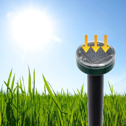 Solar mole repeller - round - 10 ['repeller', ' mole repeller', ' ultrasonic repeller', ' solar repeller', ' rodent repeller', ' repeller for rodents']