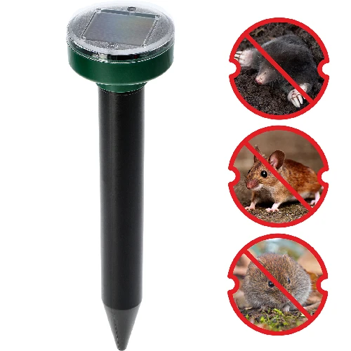 Solar mole repeller - round - 6 ['repeller', ' mole repeller', ' ultrasonic repeller', ' solar repeller', ' rodent repeller', ' repeller for rodents']