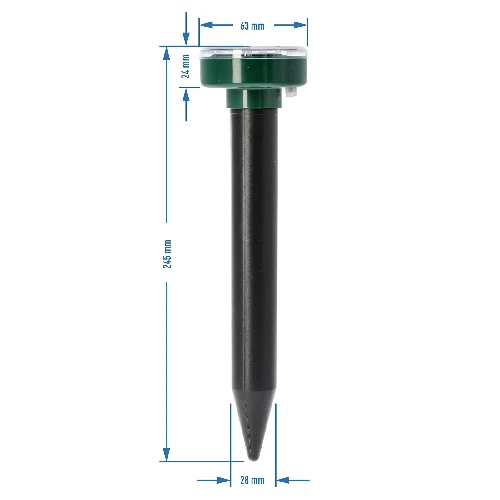 Solar mole repeller - round - 8 ['repeller', ' mole repeller', ' ultrasonic repeller', ' solar repeller', ' rodent repeller', ' repeller for rodents']