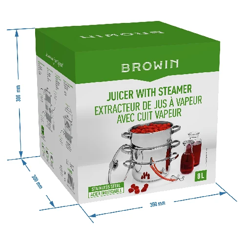 Stainless juicer 8 L - 9 ['8l stainless steel steam juicer', ' stainless steel steam juicer', ' steam juicer', ' stainless steel steam juicer opinions', ' steam juicer lidl', ' chokeberry juice from steam juicer', ' 12l stainless steel steam juicer']