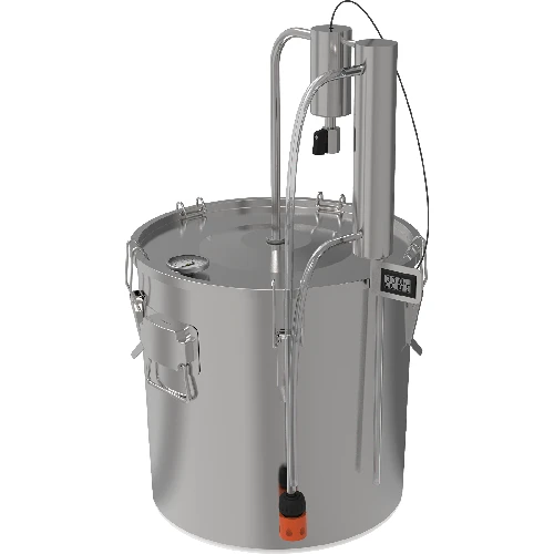 Stainless steel 30 L distiller - 2 ['distillation kit', ' modular distiller', ' decanter', ' cooler', ' how to distill', ' 18 L distiller', ' pot still']