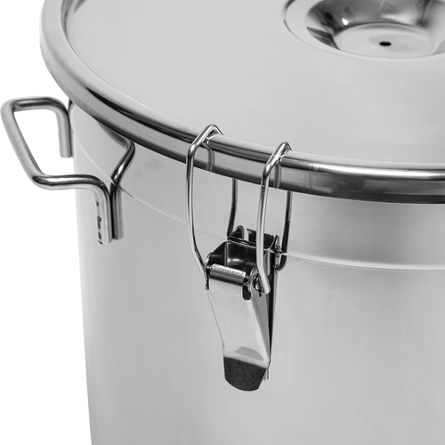 Stainless steel fermenter 30 L - 5 ['container with lid', ' winemaking', ' brewing', ' fermentation vessel', ' for fermentation']