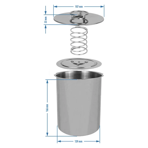 Stainless steel press ham maker / pressure ham cooker 3 kg - 9 ['ham food recipes', ' ham food', ' ham food dishes', ' how a ham food works', ' ham from a ham food processor', ' ham sausage from a ham food processor', ' ham food for vegetarians', ' ham food for children', ' healthy meat', ' healthy sausages', ' preservative-free ham food 0.8 kg', ' ham food 1.5 kg', ' ham food 3 kg']