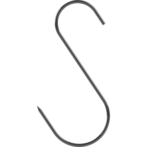 S-shaped hooks for smoking - 140 mm, Ø 3 mm, 5 pcs