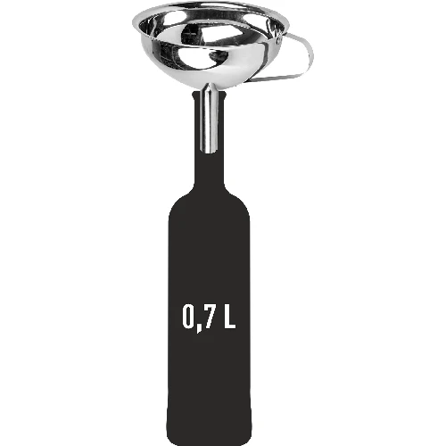 Steel funnel Ø13 cm - 2 ['kitchen funnel', ' jar funnel', ' bottle funnel', ' stainless steel funnel', ' for filling bottles']