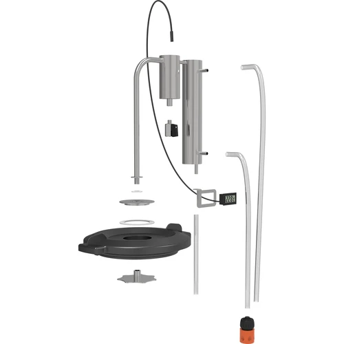 Still for food processor - 4 ['Browin still', ' still for food processor', ' still with condenser and clarifier', ' distilling with the use of food processor', ' distilling with food processor', ' pure distillate', ' distillation set', ' set for distilling', ' expandable distillation set', ' additional use of food processor']