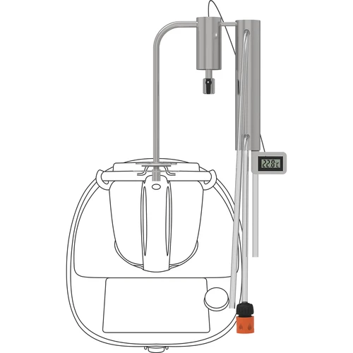 Still for food processor - 5 ['Browin still', ' still for food processor', ' still with condenser and clarifier', ' distilling with the use of food processor', ' distilling with food processor', ' pure distillate', ' distillation set', ' set for distilling', ' expandable distillation set', ' additional use of food processor']