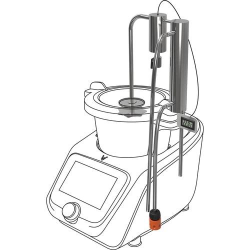 Still for food processor - 8 ['Browin still', ' still for food processor', ' still with condenser and clarifier', ' distilling with the use of food processor', ' distilling with food processor', ' pure distillate', ' distillation set', ' set for distilling', ' expandable distillation set', ' additional use of food processor']