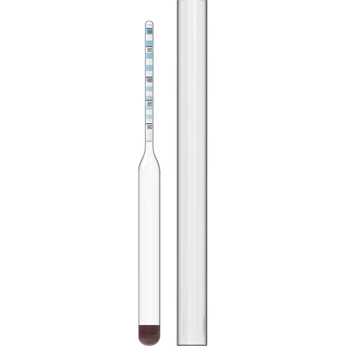 The alcoholometer, recision, glass  - 1 ['alcohol meter', ' hydrometer for measuring alcohol', ' alcohol indicator', ' for distillates', ' for vodka']