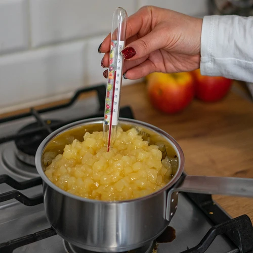 Thermometer for preserves (0°C to +100°C) 22cm - 4 ['food thermometer', ' liquid thermometer', ' mercury-free thermometer', ' no mercury thermometer', ' pasteurisation thermometer', ' thermometer for sausage scalding', ' temperature']