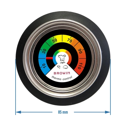 Thermometer-holder for cover (0°C to +120°C) Ø8,5cm - 3 ['kitchen thermometers', ' thermometer-holder for pots', ' cover thermometer', ' thermometer with holder', ' knob with thermometer', ' thermocontroller for cover']