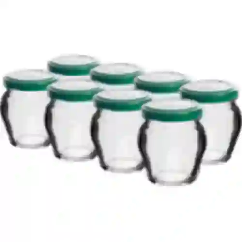 106 ml Amphora twist-off jar with colourful Ø53 lid - 8 pcs