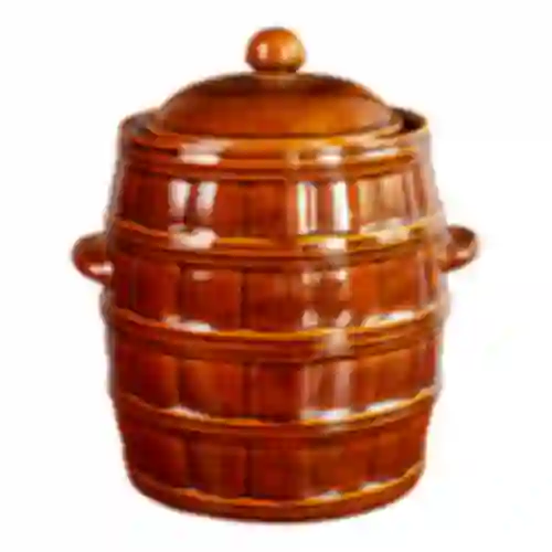12 L Stoneware - barrel crock pot with water seal